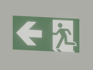 Exit Sign 3Dモデル