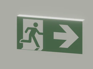 &Ccedil;ıkış İşareti 3D Model