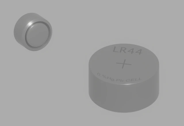 Button Cell Battery 3D Model .c4d .max .obj .3ds .fbx .stl .blend 