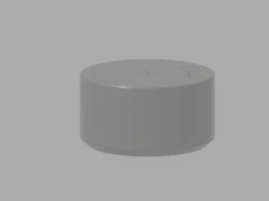 Button Cell Battery 3D Model