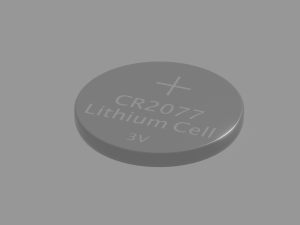 Lithium Coin Cell Battery 3D 模型