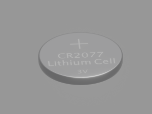 Lithium Coin Cell Battery 3D 模型