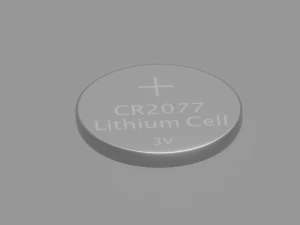Lithium Coin Cell Battery 3D Model
