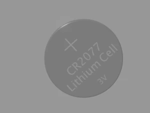 Lithium Coin Cell Battery 3D Model