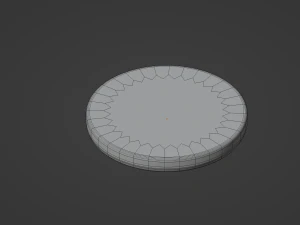 Lithium Coin Cell Battery 3D Model