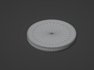 Lithium Coin Cell Battery 3D Model