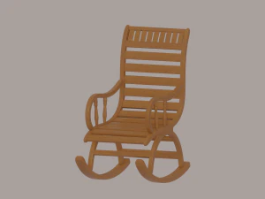 Cadeira de balan&ccedil;o Modelo 3D