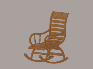 Cadeira de balan&ccedil;o Modelo 3D