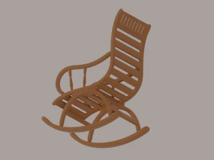 Cadeira de balan&ccedil;o Modelo 3D