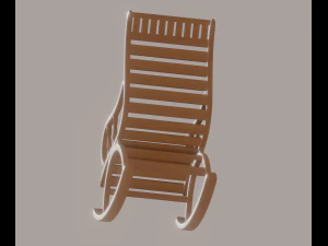 Cadeira de balan&ccedil;o Modelo 3D