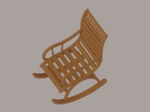 Cadeira de balan&ccedil;o Modelo 3D