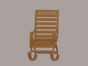 Cadeira de balan&ccedil;o Modelo 3D