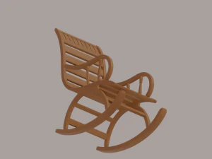 Cadeira de balan&ccedil;o Modelo 3D