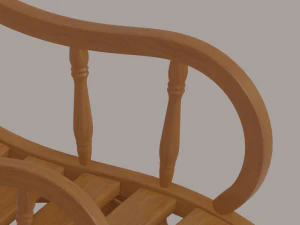 Cadeira de balan&ccedil;o Modelo 3D