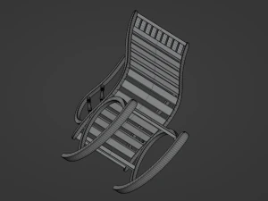 Cadeira de balan&ccedil;o Modelo 3D