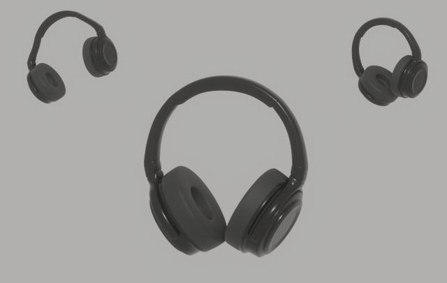 Bluetooth Headphones 3D 모델 .c4d .max .obj .3ds .fbx .stl .blend 