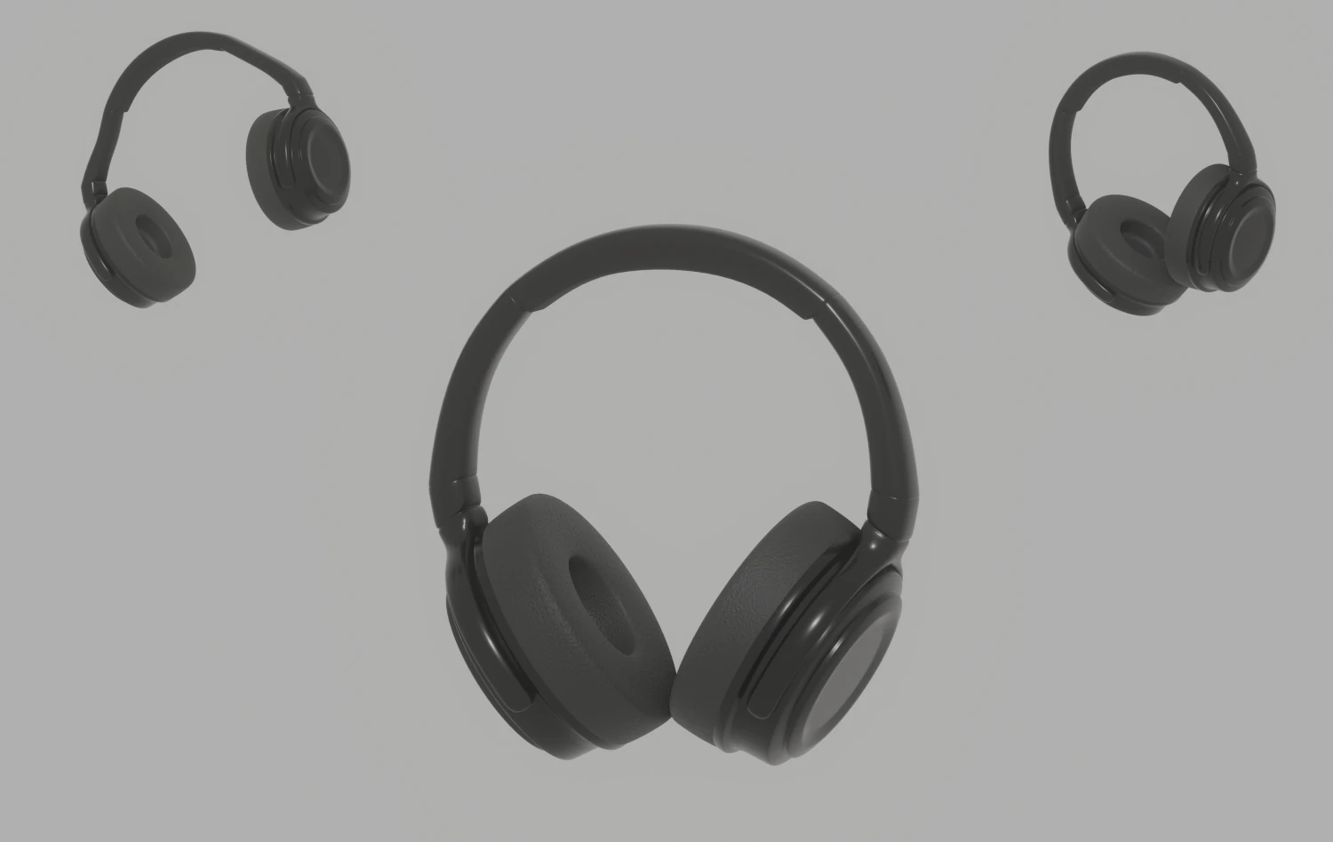 Bluetooth Headphones 3D Model .c4d .max .obj .3ds .fbx .stl .blend 