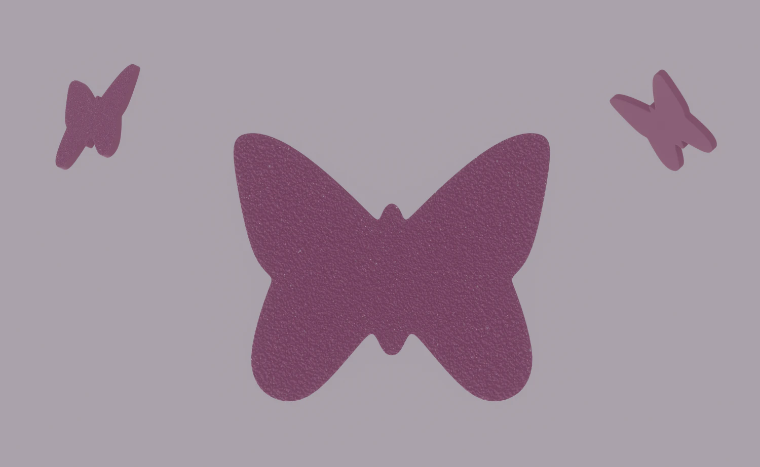 Glitter Paper Butterfly 3D Model .c4d .max .obj .3ds .fbx .stl .blend 
