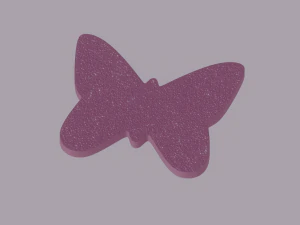 Glitter Paper Butterfly 3D Model