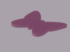 Glitter Paper Butterfly Model 3D