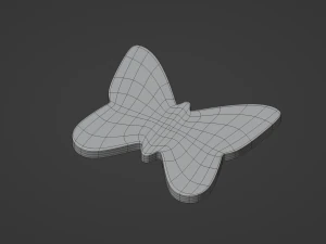Glitter Paper Butterfly 3D Model