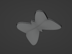 Glitter Paper Butterfly Model 3D