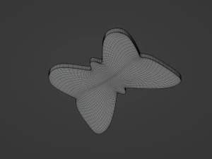 Glitter Paper Butterfly 3D Model