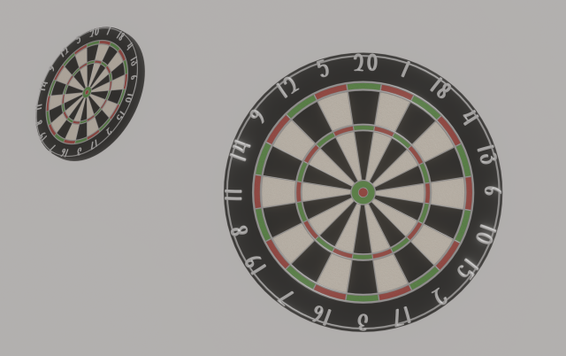 Dart Board 3Dモデル .c4d .max .obj .3ds .fbx .stl .blend 