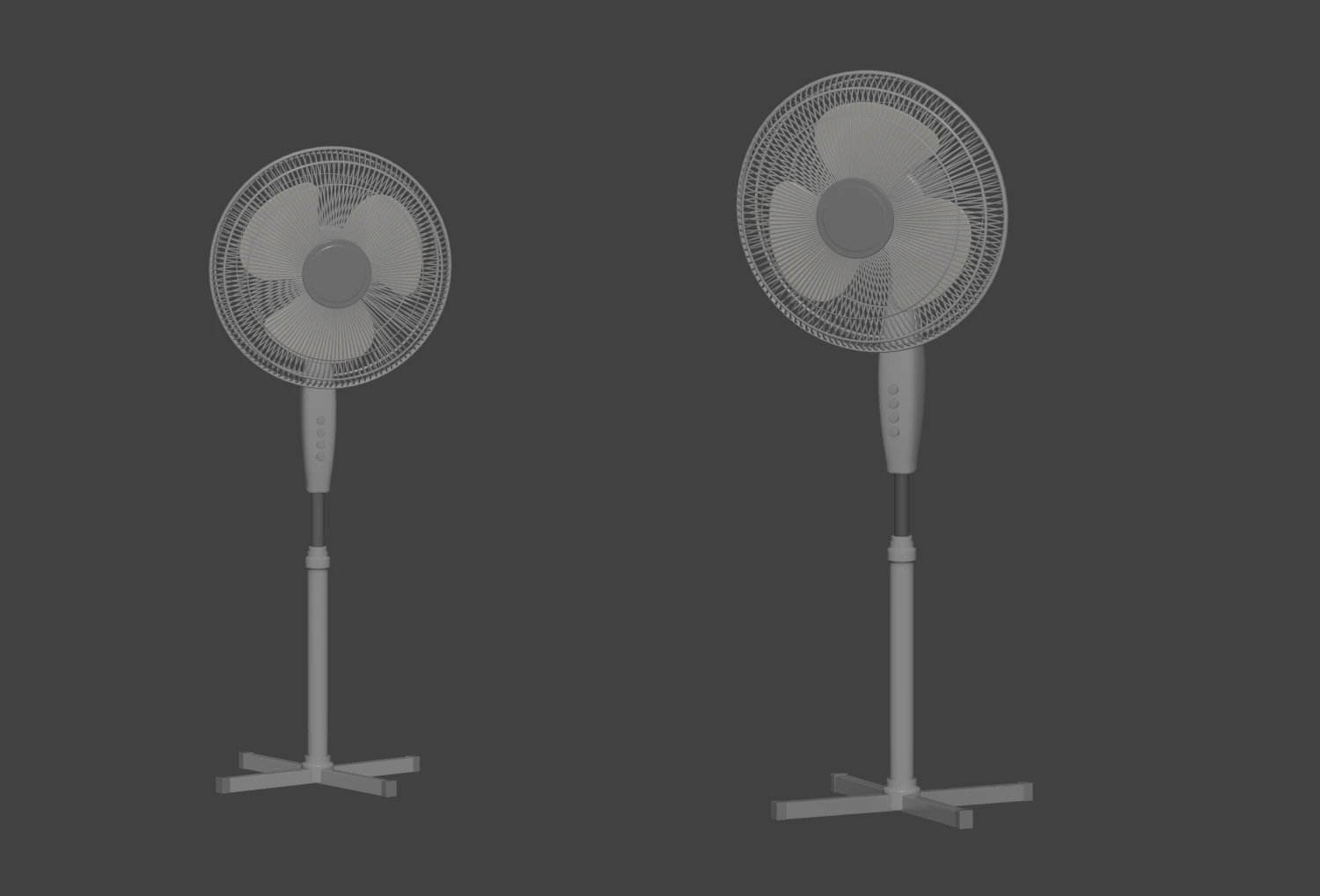 Standing Fan 3D Model .c4d .max .obj .3ds .fbx .stl .blend 
