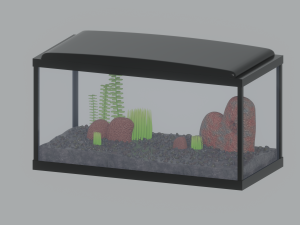 Aquarium Fish Tank Modello 3D