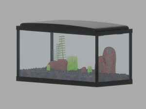 Aquarium Fish Tank 3D Model