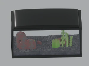 Aquarium Fish Tank 3D Model