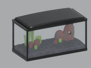 Aquarium Fish Tank 3D Model