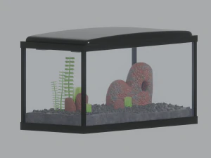 Aquarium Fish Tank 3D Model