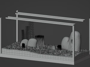 Aquarium Fish Tank 3D Model