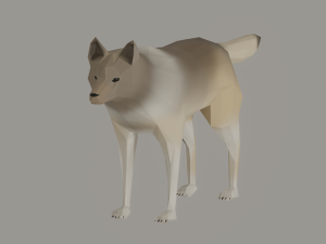 Wolf Low Poly 3Dモデル