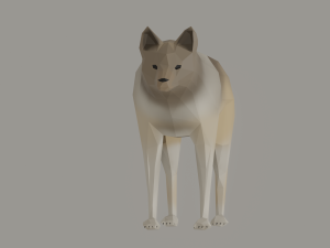 Wolf Low Poly 3Dモデル