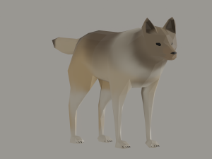 Wolf Low Poly 3Dモデル