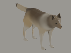 Wolf Low Poly 3Dモデル