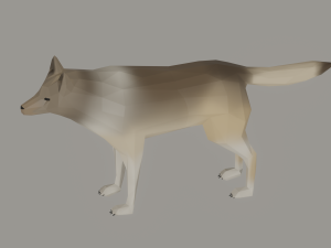 Wolf Low Poly 3Dモデル