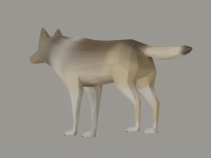Wolf Low Poly 3Dモデル