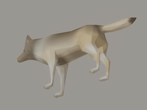 Wolf Low Poly 3Dモデル