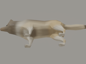 Wolf Low Poly 3Dモデル