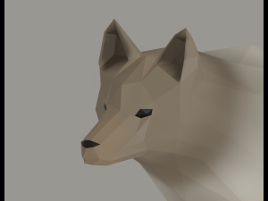 Wolf Low Poly 3Dモデル