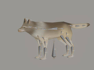 Wolf Low Poly 3Dモデル