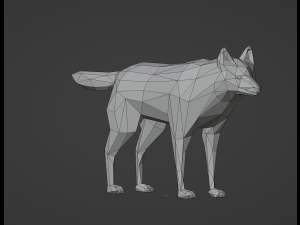 Wolf Low Poly 3Dモデル
