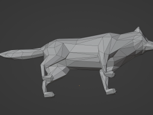 Wolf Low Poly 3Dモデル