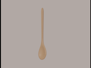 Big Wooden Spoon 3D Model