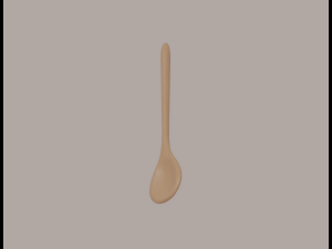 Big Wooden Spoon 3D Model