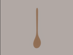 Big Wooden Spoon 3D Model
